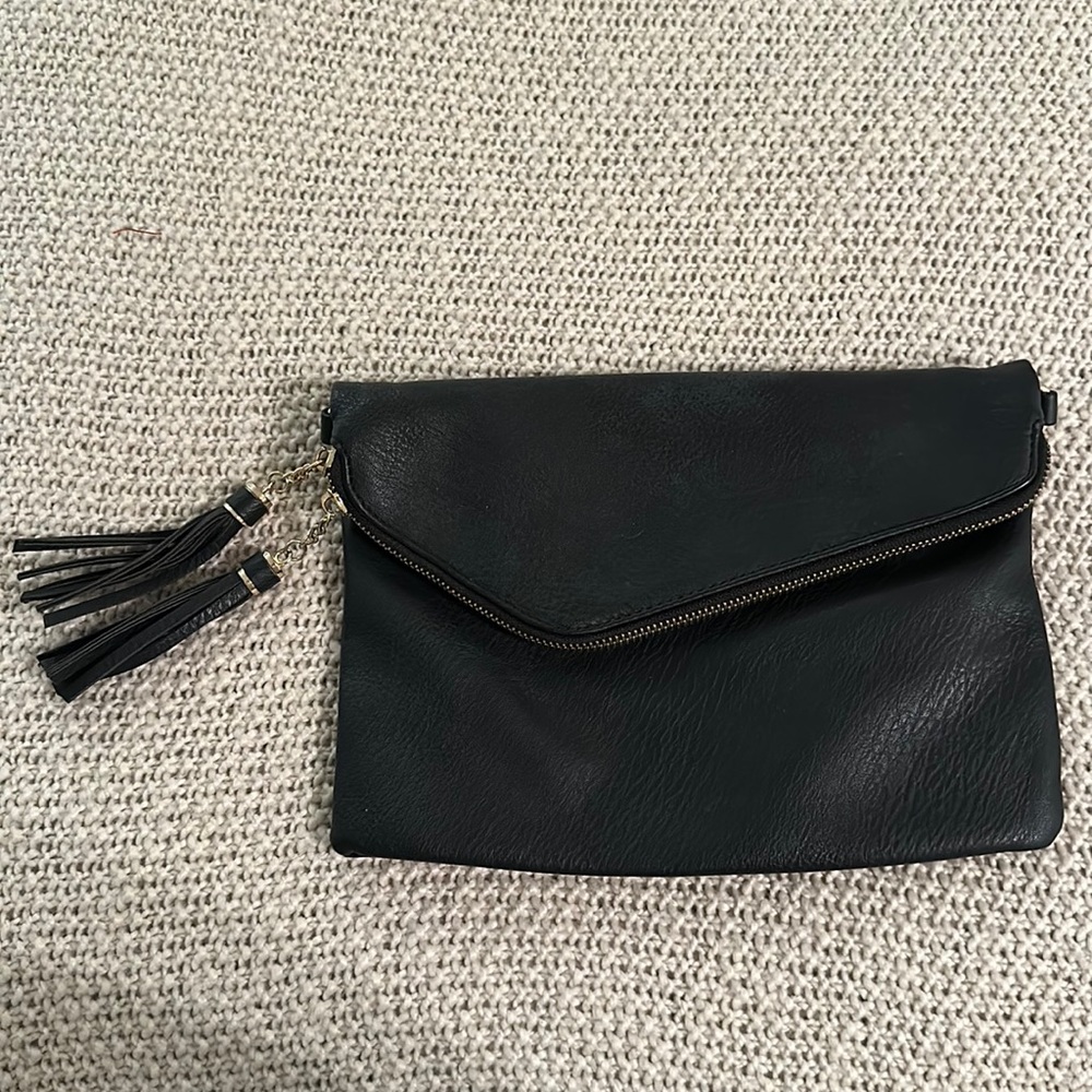 black clutch slight use